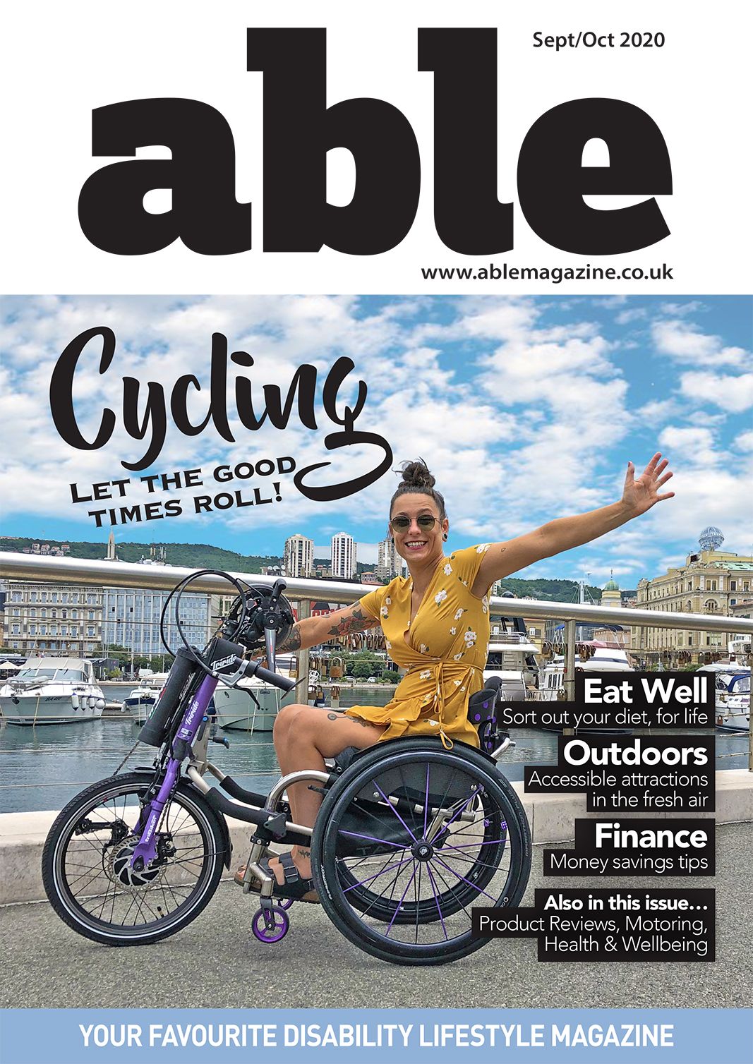 Picture of the Able Magazine September cover.